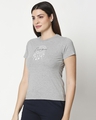 Shop Dream Catcher Womens Printed Grey Lounge T-Shirt-Design