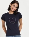 Shop Women's Dream Heart Slim Fit T-Shirt-Front