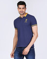 Shop Official RR: Men's Fan Polo T-Shirt (Blue)-Front