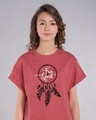 Shop Dreamcatcher Free Spirit Boyfriend T-Shirt-Front