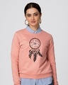 Shop Dreamcatcher Free Spirit Fleece Light Sweatshirt-Front