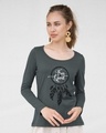 Shop Dreamcatcher Free Spirit Scoop Neck Full Sleeve T-Shirt-Front