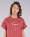 Shop Dreamer Hearts Boyfriend T-Shirt-Front