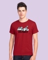 Shop Men's Red Dreamer Tom Graphic Printed T-shirt-Front