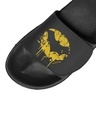 Shop Men's Black Dripping Batman Lightweight Adjustable Strap Sliders-Design