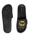 Shop Men's Black Dripping Batman Lightweight Adjustable Strap Sliders-Full