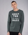 Shop Drop The Bass Full Sleeve T-Shirt-Front