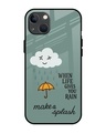 Shop Drop The Blues Premium Glass Cover for Apple iPhone 13-Front