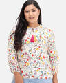 Shop DRY STATE - BEYOUND SIZE Casual Floral Print Women Multicolor Top-Front
