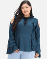 Shop DRY STATE - BEYOUND SIZE Casual Solid Women Green Top