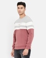 Shop Men's Grey Colorblock Regular Fit Sweatshirt-Design
