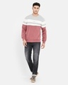 Shop Men's Grey Colorblock Regular Fit Sweatshirt