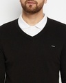 Shop Men's Black  V Neck Sweater