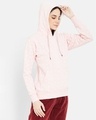 Shop Women's Pink Full Sleeve Hood Smart Fit Sweatshirt-Full