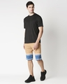 Shop Dusty Beige Men's Terry Color Block Shorts