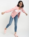 Shop Women's Pink Bomber Jacket-Full