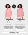 Shop Dusty Pink Plus Size Fashion Sweatshirts-Full