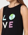 Shop Women's Black Earth Love Printed Tank Top