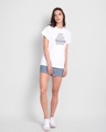 Shop Eat Sleep Garba Repeat Boyfriend T-Shirt White-Design