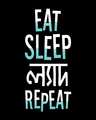 Shop Eat Sleep Lyadh Repeat Boyfriend T-Shirt