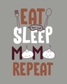 Shop Eat Sleep Momo Repeat Scoop Neck Full Sleeve T-Shirt-Design