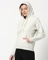 Shop Ecru Melange Hoodie Sweatshirt-Design