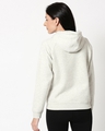 Shop Ecru Melange Hoodie Sweatshirt-Full