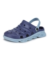 Shop Men Blue Solid Synthetic Clogs-Full