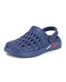 Shop Men Blue Solid Synthetic Clogs-Full