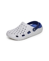 Shop Men Grey Solid Synthetic Clogs-Full