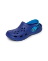 Shop Women Blue Solid Synthetic Clogs-Full