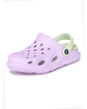 Shop Women Purple Solid Synthetic Clogs-Full