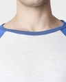 Shop Egret Melange Full Sleeve Raglan T-Shirt