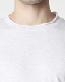 Shop Men's Egret Melange Raw Edge T-shirt