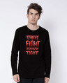 Shop Ekach Fight Full Sleeve T-Shirt-Front