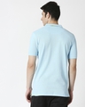 Shop Electric blue-Neon Lime Contrast Collar Pique Polo T-Shirt-Design