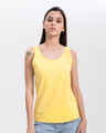 Shop Electric Yellow Tank Top-Front