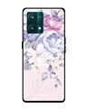 Shop Elegant Floral Printed Premium Glass Cover For Realme 9 Pro 5G (Shockproof, Light Weight)-Front