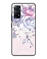 Shop Elegant Floral Printed Premium Glass Cover for Redmi Note 11 Pro 5G (Shockproof, Light Weight)-Front