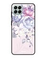 Shop Elegant Floral Printed Premium Glass Cover for Samsung Galaxy M33 5G (Shockproof, Light Weight)-Front