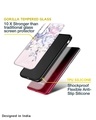 Shop Elegant Floral Printed Premium Glass Cover for Vivo V23e 5G (Shockproof, Light Weight)-Design