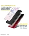 Shop Elegant Floral Printed Premium Glass Cover for Vivo Y73 (Shockproof, Light Weight)-Design