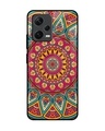 Shop Elegant Mandala Premium Glass Case for Redmi Note 12 5G (Shock Proof, Scratch Resistant)-Front