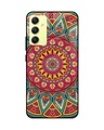 Shop Elegant Mandala Premium Glass Case for Samsung Galaxy A34 5G (Shock Proof, Scratch Resistant)-Front