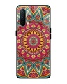 Shop Elegant Mandala Printed Premium Glass Cover For OnePlus Nord CE (Impact Resistant, Matte Finish)-Front