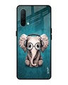 Shop Elephant Printed Premium Glass Cover For OnePlus Nord CE (Shock Proof, Impact Resistant)-Front