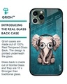 Shop Elephant Printed Silicon Glass Cover For iPhone 11 Pro (Light Weight, Impact Resistant)-Design