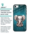 Shop Elephant Printed Silicon Glass Cover For iPhone SE 2022 (Light Weight, Impact Resistant)-Design
