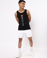 Shop Men's Black Elite Ninja Printed Vest-Full