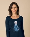 Shop Elsa Stay Strong Scoop Neck Full Sleeve T-Shirt (DL)-Front